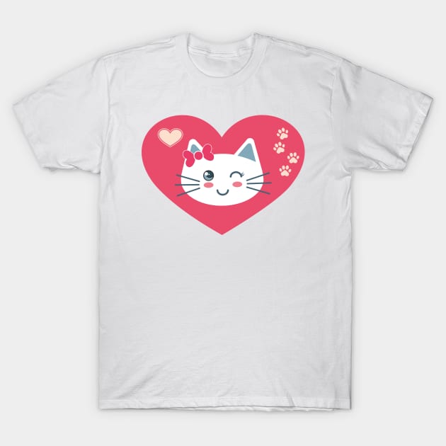 My kitten in my heart T-Shirt by FunawayHit